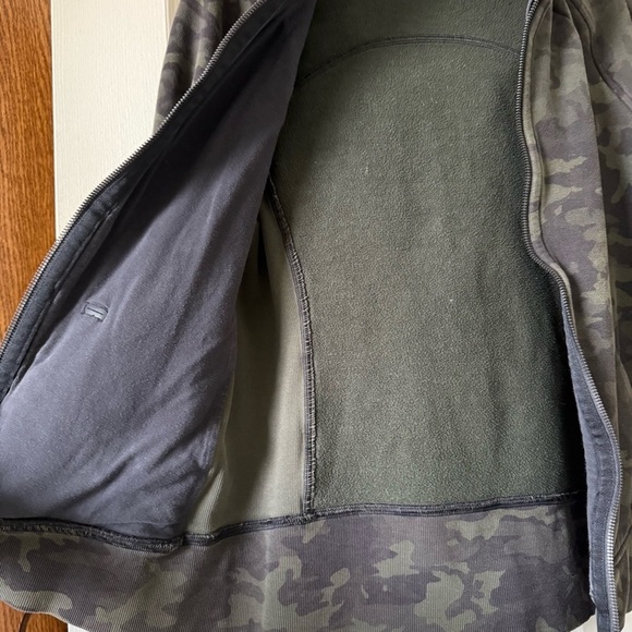 Lululemon Scuba Defined Hoodie Jacket Zip Up Camo Limited Edition Green Black 8 - Picture 3 of 12